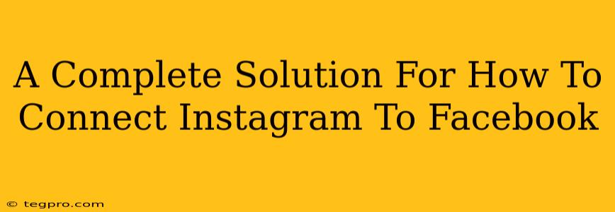 A Complete Solution For How To Connect Instagram To Facebook