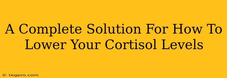 A Complete Solution For How To Lower Your Cortisol Levels