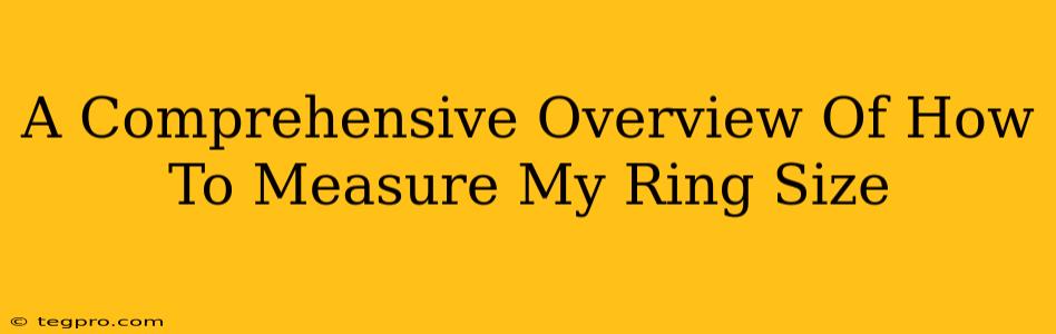 A Comprehensive Overview Of How To Measure My Ring Size