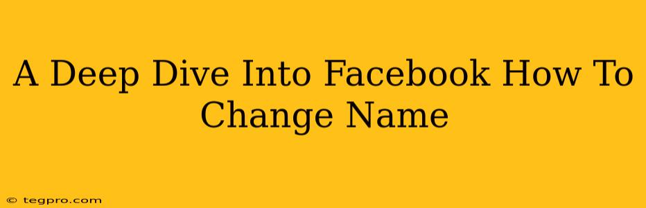 A Deep Dive Into Facebook How To Change Name