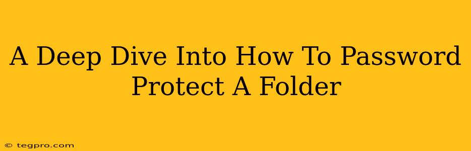 A Deep Dive Into How To Password Protect A Folder