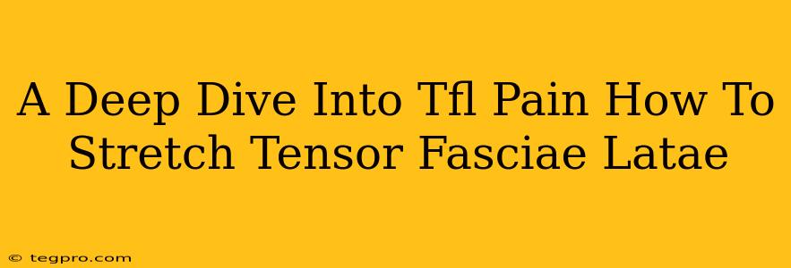 A Deep Dive Into Tfl Pain How To Stretch Tensor Fasciae Latae