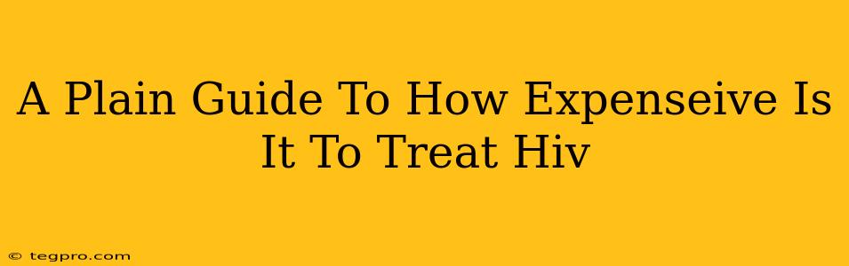 A Plain Guide To How Expenseive Is It To Treat Hiv