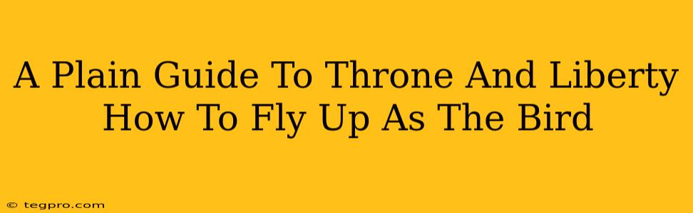 A Plain Guide To Throne And Liberty How To Fly Up As The Bird