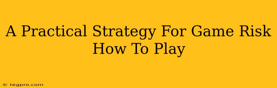 A Practical Strategy For Game Risk How To Play