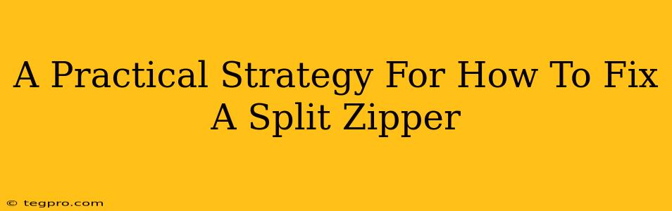 A Practical Strategy For How To Fix A Split Zipper