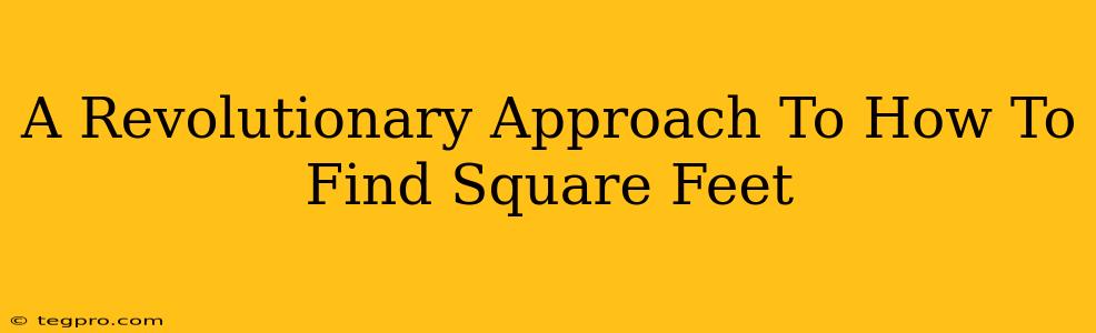 A Revolutionary Approach To How To Find Square Feet