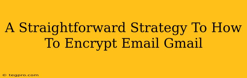 A Straightforward Strategy To How To Encrypt Email Gmail