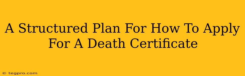 A Structured Plan For How To Apply For A Death Certificate