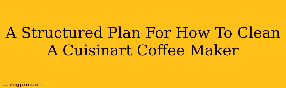 A Structured Plan For How To Clean A Cuisinart Coffee Maker