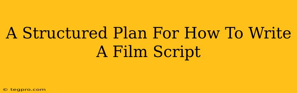 A Structured Plan For How To Write A Film Script