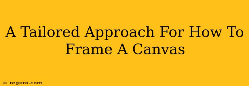 A Tailored Approach For How To Frame A Canvas