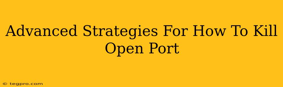 Advanced Strategies For How To Kill Open Port