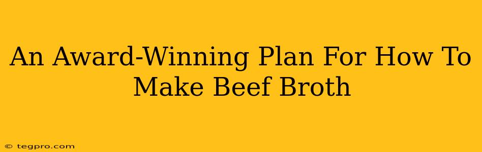 An Award-Winning Plan For How To Make Beef Broth