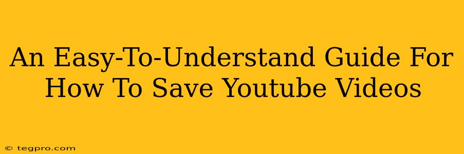 An Easy-To-Understand Guide For How To Save Youtube Videos