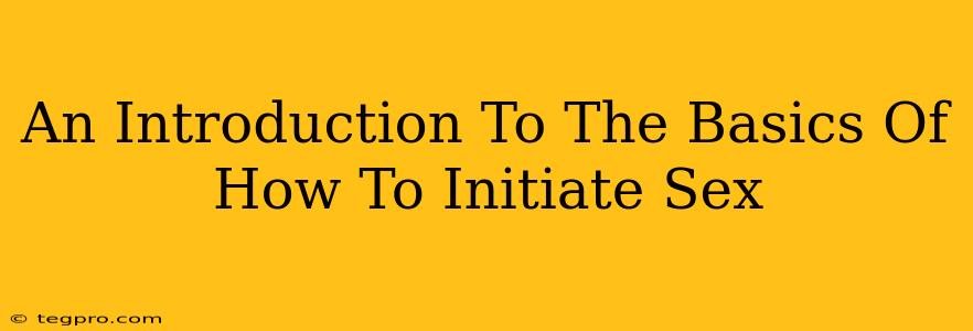 An Introduction To The Basics Of How To Initiate Sex