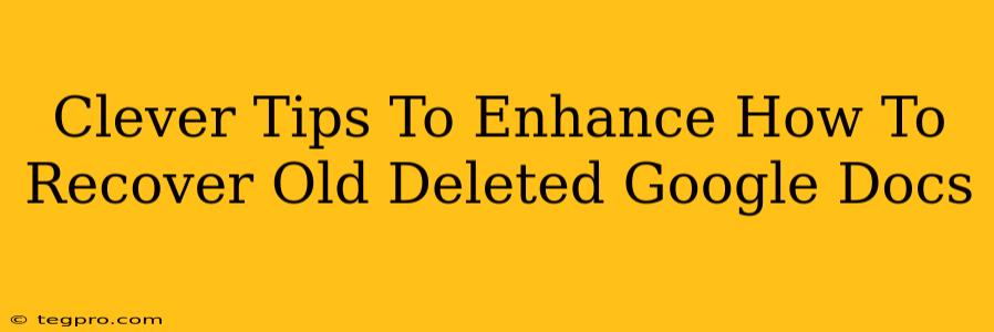 Clever Tips To Enhance How To Recover Old Deleted Google Docs