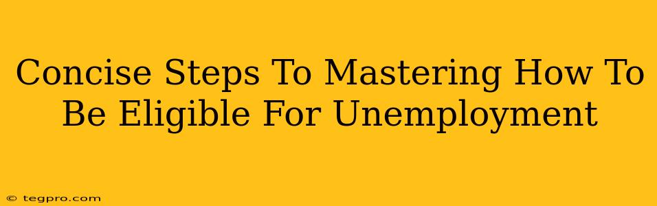 Concise Steps To Mastering How To Be Eligible For Unemployment