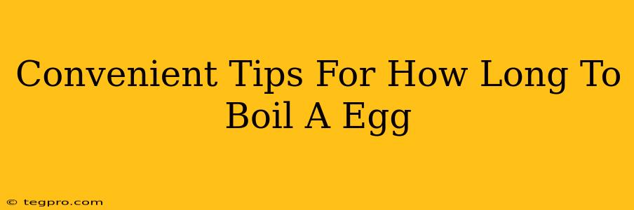 Convenient Tips For How Long To Boil A Egg