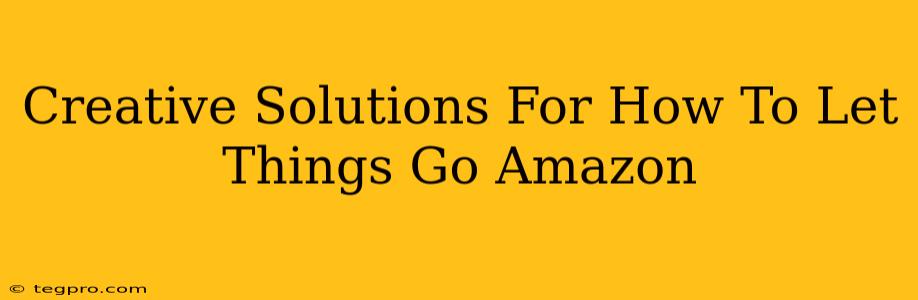 Creative Solutions For How To Let Things Go Amazon