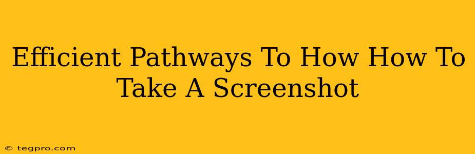 Efficient Pathways To How How To Take A Screenshot