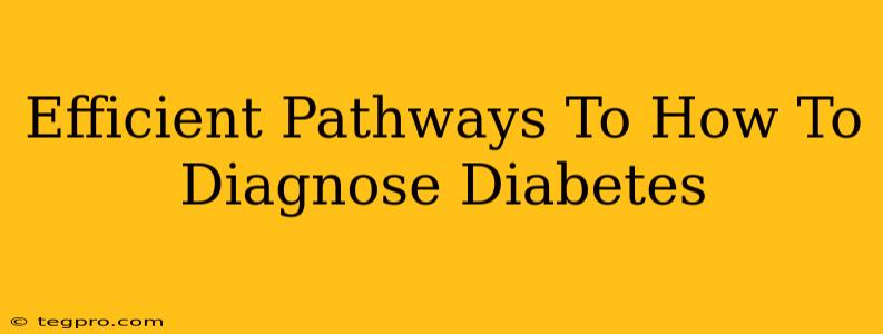 Efficient Pathways To How To Diagnose Diabetes