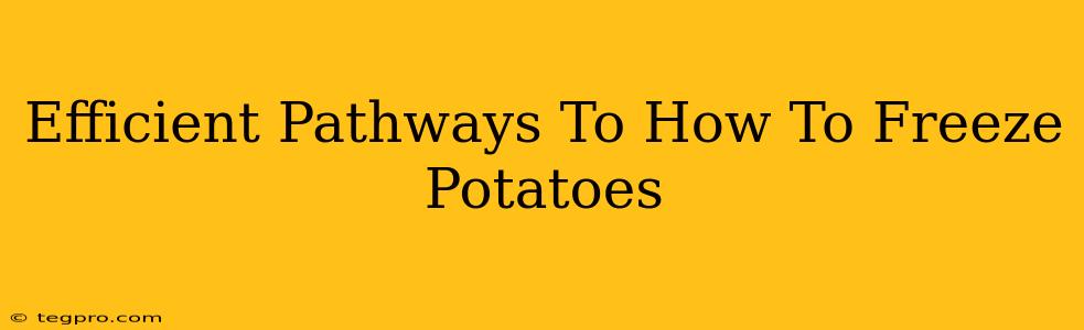 Efficient Pathways To How To Freeze Potatoes