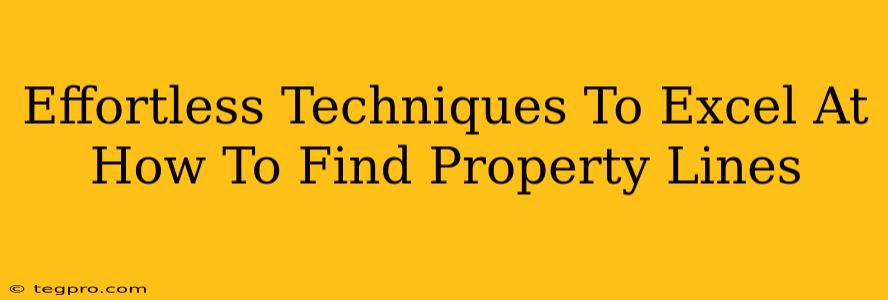 Effortless Techniques To Excel At How To Find Property Lines