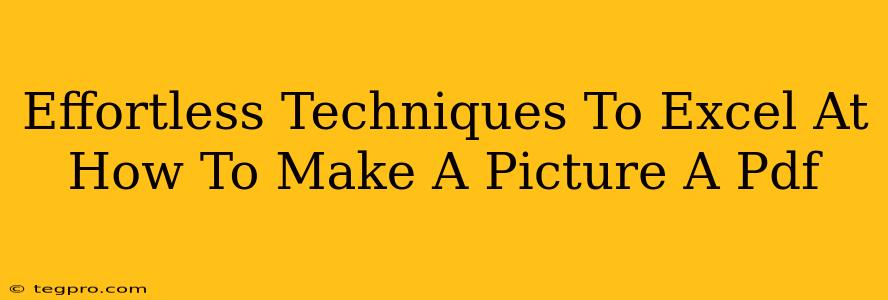 Effortless Techniques To Excel At How To Make A Picture A Pdf