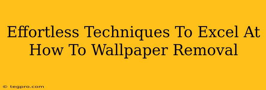 Effortless Techniques To Excel At How To Wallpaper Removal