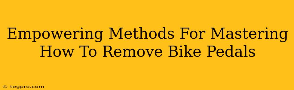 Empowering Methods For Mastering How To Remove Bike Pedals