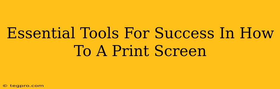 Essential Tools For Success In How To A Print Screen