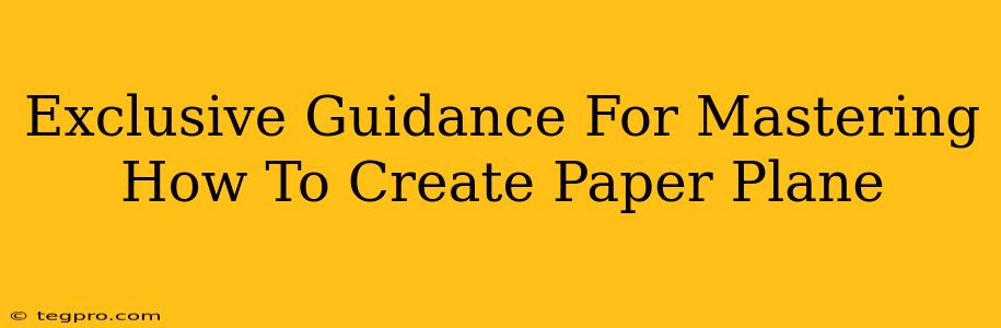 Exclusive Guidance For Mastering How To Create Paper Plane