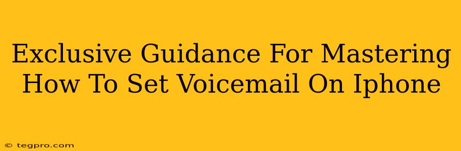 Exclusive Guidance For Mastering How To Set Voicemail On Iphone