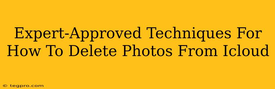 Expert-Approved Techniques For How To Delete Photos From Icloud