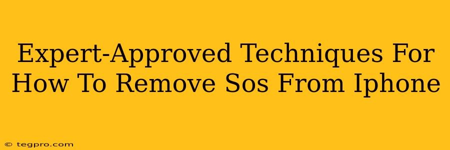 Expert-Approved Techniques For How To Remove Sos From Iphone