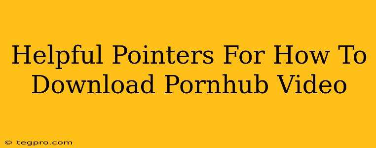 Helpful Pointers For How To Download Pornhub Video