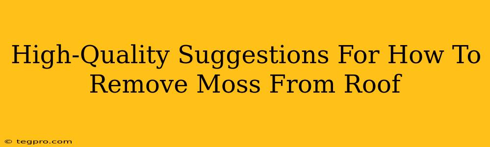 High-Quality Suggestions For How To Remove Moss From Roof