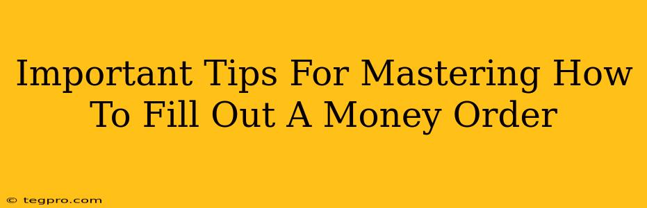 Important Tips For Mastering How To Fill Out A Money Order