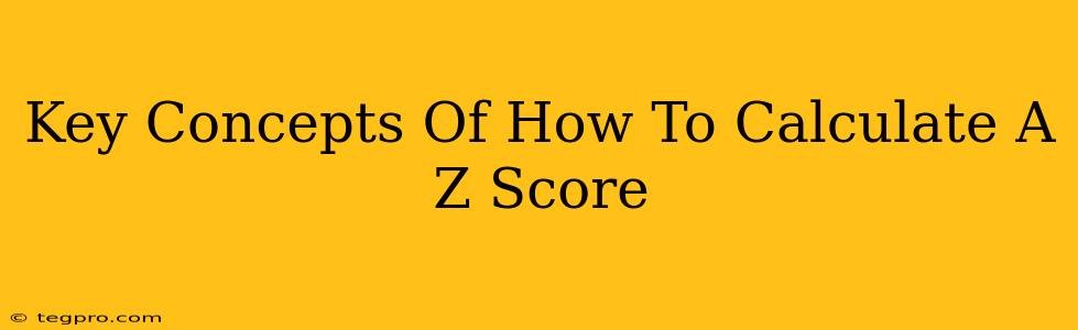 Key Concepts Of How To Calculate A Z Score