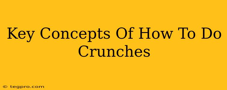 Key Concepts Of How To Do Crunches