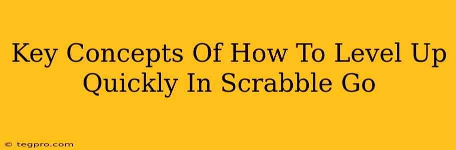 Key Concepts Of How To Level Up Quickly In Scrabble Go