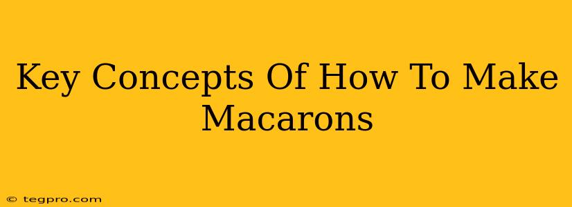 Key Concepts Of How To Make Macarons