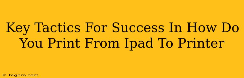 Key Tactics For Success In How Do You Print From Ipad To Printer