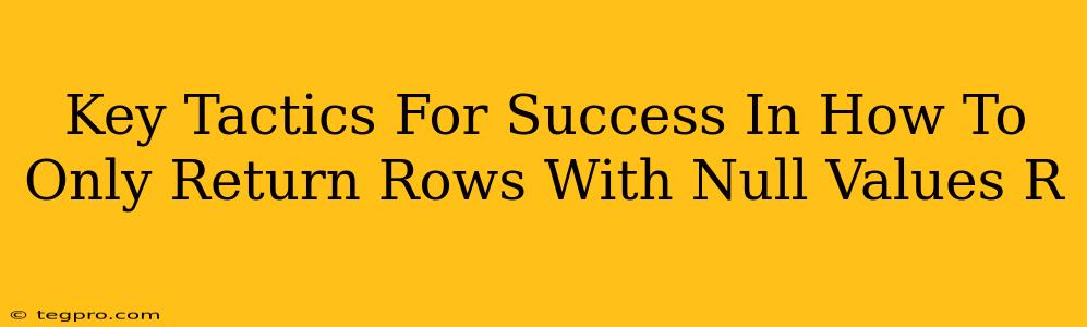 Key Tactics For Success In How To Only Return Rows With Null Values R