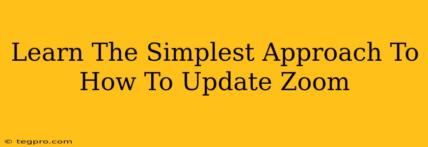 Learn The Simplest Approach To How To Update Zoom