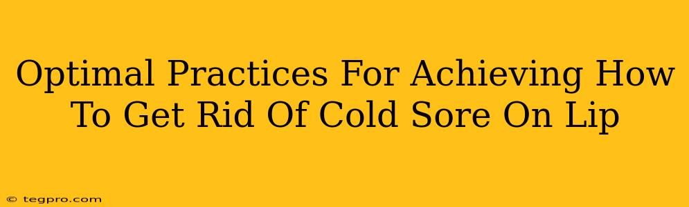 Optimal Practices For Achieving How To Get Rid Of Cold Sore On Lip