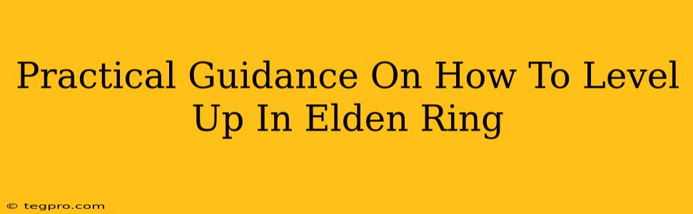 Practical Guidance On How To Level Up In Elden Ring