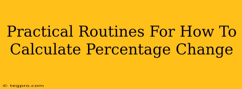 Practical Routines For How To Calculate Percentage Change