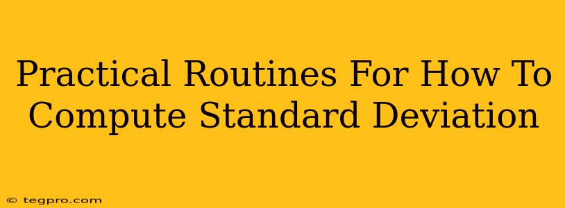 Practical Routines For How To Compute Standard Deviation